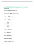 Science &lpar;53 &ucy;&rcy;&ocy;&kcy;&rpar; Exam questions and answers&NewLine;Graded A&plus;&NewLine;