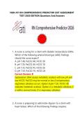 NGN ATI RN COMPREHENSIVE PREDICTOR EXIT ASSESSMENT &NewLine;TEST 2026 EDITION Questions And Answers 