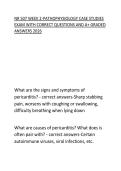 NR 507 WEEK 2-PATHOPHYSIOLOGY CASE STUDIES &NewLine;EXAM WITH CORRECT QUESTIONS AND A&plus; GRADED &NewLine;ANSWERS 2026