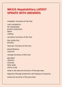 NR325 Hepatobiliary LATEST UPDATE WITH ANSWERS