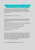 C-ONQS I QUALITY AND SAFETY ASSESSMENT AND GAP ANALYSIS QUESTIONS WITH ACCURATE ANSWERS
