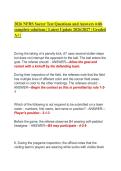2026 NFHS Soccer Test Questions and Answers with&NewLine;complete solutions &vert; Latest Update 2026&sol;2027 &vert; Graded&NewLine;A&plus; &vert; 