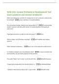 Skills USA- Sample Professional Development Test&NewLine;Exam questions and answers Graded A&plus;&NewLine;When assembling your portfolio for employment in your profession&comma; what should&NewLine;be included&quest; -resume and letter of recommendation&NewLine;As a committee member&comma; what are you r