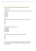Skills USA&comma; Math Exam questions and answers&NewLine;Graded A&plus;
