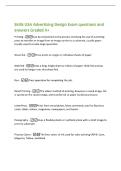 Skills USA Advertising Design Exam questions and&NewLine;answers Graded A&plus;