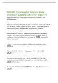 Skills USA Criminal Justice Quiz Bowl Study&NewLine;Guide Exam questions and answers Graded A&plus;&NewLine;A written statement of grand jury accusing a person of an offense is an -&NewLine;Indictment&NewLine;A person is told he is under arrest&period; When the police officer attempts to handcu