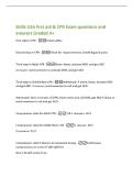 Skills USA first aid & CPR Exam questions and&NewLine;answers Graded A&plus;