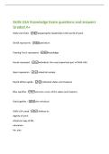 Skills USA Knowledge Exam questions and answers&NewLine;Graded A