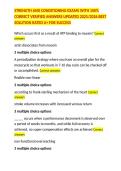 STRENGTH AND CONDITIONING EXAMS WITH 100&percnt; CORRECT VERIFIED ANSWERS UPDATED 2025&sol;2026 BEST SOLUTION RATED A&plus; FOR SUCCESS