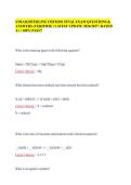 STRAIGHTERLINE CHEM101 FINAL EXAM QUESTIONS &&NewLine;ANSWERS &lpar;VERIFIED&rpar; &vert; LATEST UPDATE 2026&sol;2027 &vert; RATED&NewLine;A&plus; &vert; 100&percnt; PASS&excl;&excl;