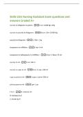 Skills USA Nursing Assistant Exam questions and&NewLine;answers Graded A&plus;&NewLine;ounces to kilograms to grams -1 oz&equals; 0&period;028 kg&equals; 28 g&NewLine;ounces to pounds to kilograms -16 oz&equals; 1 lb&equals; 0&period;0454 kg&NewLine;pounds to kilograms -2&period;2 lbs&equals; 1 kg&NewLine;teaspoons to milliliters -1 tsp&equals; 5 ml&NewLine;teasp