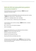 Skills USA PDP test study guide Exam questions&NewLine;and answers Graded A&plus;