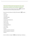 Skills USA Professional Development test study&NewLine;guide Exam questions and answers Graded A&plus;
