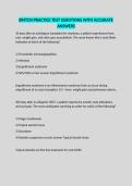 BNB PRACTICE EXAM A QUESTIONS WITH ACCURATE ANSWERS