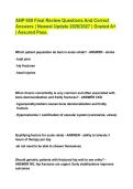 ANP 650 Final Review Questions And Correct&NewLine;Answers &vert; Newest Update 2026&sol;2027 &vert; Graded A&plus;&NewLine;&vert; Assured Pass&period;