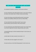 NSG 236 EXAM ONE QUESTIONS WITH ACCURATE ANSWERS