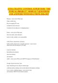 ATSSA TRAFFIC CONTROL SUPERVISOR THE TYPICAL PROJECT MODULE 7 QUESTIONS AND ANSWERS WITH SOLUTIONS 2026-2027&NewLine;
