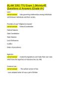 BLAW 3391 TTU Exam 1 &lpar;Mcinturff&rpar; Questions & Answers &lpar;Grade A&plus;&rpar;&period;docx&NewLine;&NewLine;