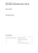 Galen NUR 155 Exam 3