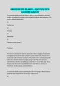 BSN COMPETENCIES- EXAM 1 QUESTIONS WITH ACCURATE ANSWERS