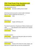 ITEC Final Exam Prep Questions and Answers &lpar;Latest Update 2026&rpar;&period;docx&NewLine;&NewLine;