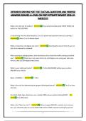 DEFENSIVE DRIVING POST TEST &vert;ACTUAL QUESTIONS AND VERIFIED ANSWERS&vert;GRADED A&plus;&vert;PASS ON FIRST ATTEMPT&vert;NEWEST 2026 UPDATE&excl;&excl;&excl;&excl;&excl;&excl;&excl;