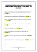 DEFENSIVE DRIVING EXAM &vert;ACTUAL QUESTIONS AND VERIFIED ANSWERS&vert;GRADED A&plus;&vert;PASS ON FIRST ATTEMPT&vert;NEWEST 2026 UPDATE&excl;&excl;&excl;&excl;&excl;&excl;&excl;
