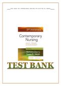 TEST BANK for Contemporary Nursing 8th Edition by Cherry & Jacob