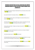 DEFENSIVE DRIVING EXAM &vert;ACTUAL QUESTIONS AND VERIFIED ANSWERS&vert;GRADED A&plus;&vert;PASS ON FIRST ATTEMPT&vert;NEWEST 2026 UPDATE&excl;&excl;&excl;&excl;&excl;&excl;&excl;