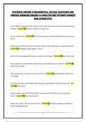 DEFENSIVE DRIVING FUNDAMENTALS &vert;ACTUAL QUESTIONS AND VERIFIED ANSWERS&vert;GRADED A&plus;&vert;PASS ON FIRST ATTEMPT&vert;NEWEST 2026 UPDATE&excl;&excl;&excl;&excl;&excl;&excl;&excl;