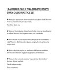 HEARTCODE PALS 2 2026 COMPREHENSIVE&NewLine;STUDY GUIDE PRACTICE SET