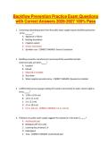 Backflow Prevention Practice Exam Questions with Correct Answers 2026-2027 100&percnt; Pass