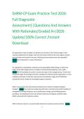 Testbank&colon; SHRM-CP Exam Practice Test 2026 &ndash; Full Diagnostic Assessment &vert; 800&plus; Q&A With Rationales &vert; Graded A&plus; &vert; 2026 Update &vert; Instant Download&NewLine;&NewLine;