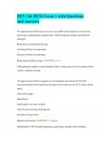 BSN 246 HESI Exam 1 with Questions and Answers