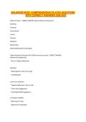 BALANCED BODY COMPREHENSIVE PILATES QUESTIONS WITH CORRECT ANSWERS 2026-2027&NewLine;