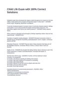 Child Life Exam with 100&percnt; Correct Solutions