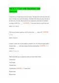 NICET 3 Test with Questions and Answers