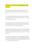 NICET Level 3 Exam with Questions and Answers