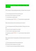 NICET Level 2 Exam with Questions and Answers