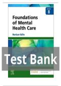 Test Bank for Foundations of Mental Health Care 8th Edition by Morrison-Valfre &vert; Complete Exam Questions & Answers Study Guide