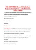 PNR 206&sol;PNR206 Exam 4 V1-3 &vert; Medical Surgical Nursing II Q&A with Rationale &vert; Fortis College