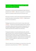 South Carolina Funeral Law Exam with Questions and Solutions