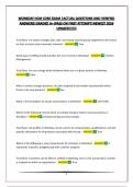 WORKDAY HCM CORE EXAM &vert;ACTUAL QUESTIONS AND VERIFIED ANSWERS&vert;GRADED A&plus;&vert;PASS ON FIRST ATTEMPT&vert;NEWEST 2026 UPDATE&excl;&excl;&excl;&excl;&excl;&excl;&excl;
