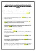 WORKDAY HCM PRO EXAM &vert;ACTUAL QUESTIONS AND VERIFIED ANSWERS&vert;GRADED A&plus;&vert;PASS ON FIRST ATTEMPT&vert;NEWEST 2026 UPDATE&excl;&excl;&excl;&excl;&excl;&excl;&excl;