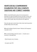 HEARTCODE BLS COMPREHENSIVE&NewLine;EXAMINATION TEST 2026 COMPLETE&NewLine;QUESTIONS AND CORRECT ANSWERS