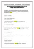 WORKDAY HCM PRO CORE ADMINISTRATORS &vert;ACTUAL QUESTIONS AND VERIFIED ANSWERS&vert;GRADED A&plus;&vert;PASS ON FIRST ATTEMPT&vert;NEWEST 2026 UPDATE&excl;&excl;&excl;&excl;&excl;&excl;&excl;