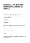 HEARTCODE BLS EXAM SCRIPT FINAL&NewLine;PAPER 2026 SOLVED QUESTION SET&NewLine;GRADED A