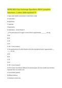 NURS 3812 Gas Exchange Questions With Complete Solutions &vert; Latest 2026 Update&excl;&excl;&excl;&excl;&excl;