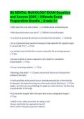BU DENTAL RADIOLOGY EXAM Question&NewLine;and Answer 2026 &vert; Ultimate Exam&NewLine;Preparation Bundle &vert; Grade A&plus;