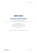 KU Leuven &ndash; Quantitative Research Methods &lpar;B&rpar; &lbrack;HSA16c&rsqb; &ndash;  Exam Survival Masterclass 